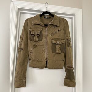 Dolce & Gabbana 2003 AW03 Military Cargo Bondage Jacket - Size M